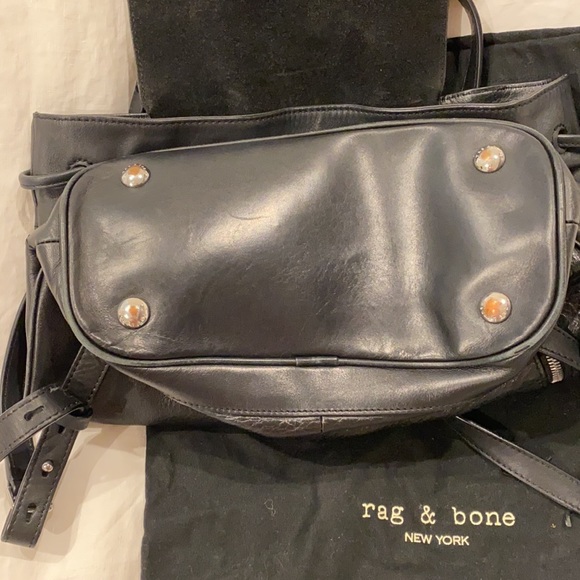 Rag and Bone black Leather Backpack (Pilot) main image 7
